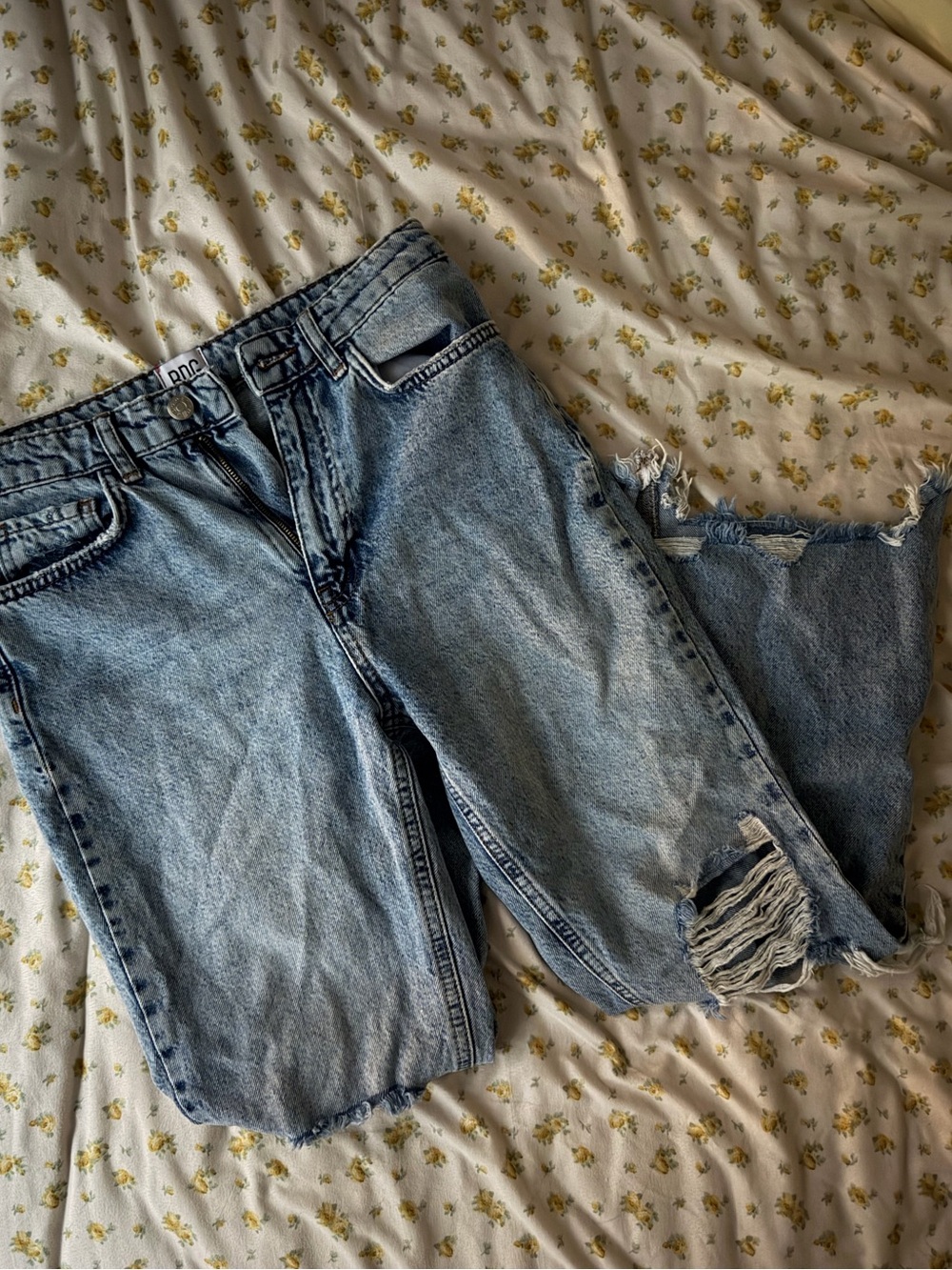 BDG Light Wash Ripped Denim Jeans